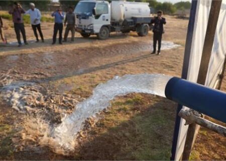 افزایش کمی آب 11 روستای شادگان با نصب پمپ در تاسیسات آبی