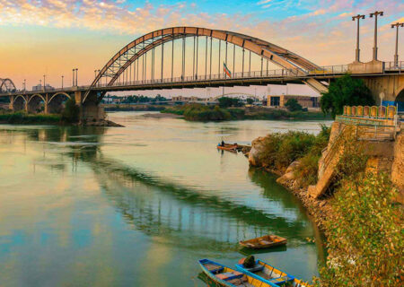 «کارون» برای نوروز زیبا می‌شود/ طراحی «پل گردشگری» اهواز  پل سفید اهواز