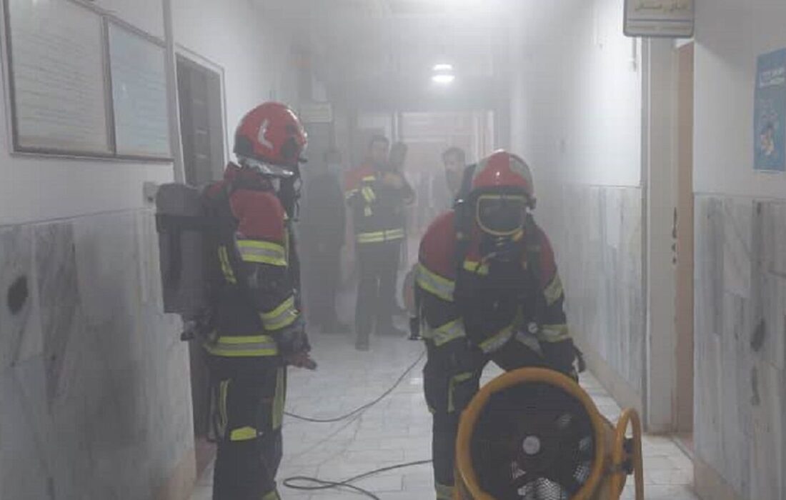 اتصالی برق در بیمارستان شادگان؛ حادثه بدون تلفات جانی مدیریت شد