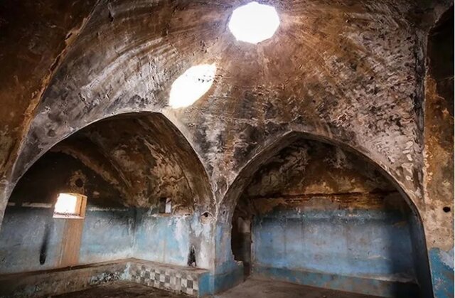 آغاز مرمت حمام نفت سفید هفتکل