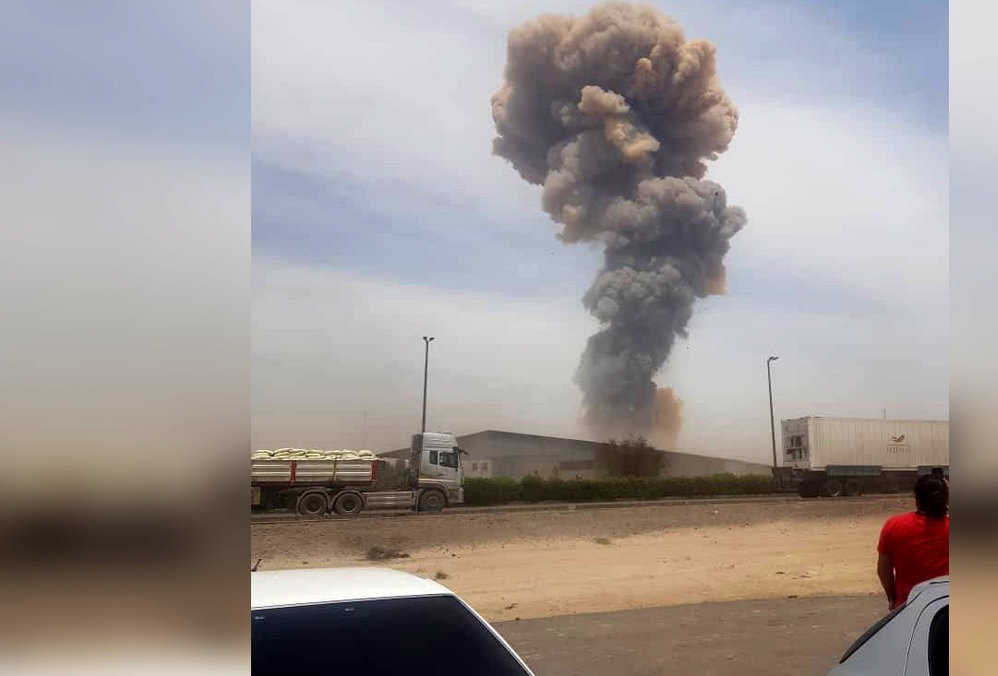 انفجار در بندر شهید رجایی بندرعباس