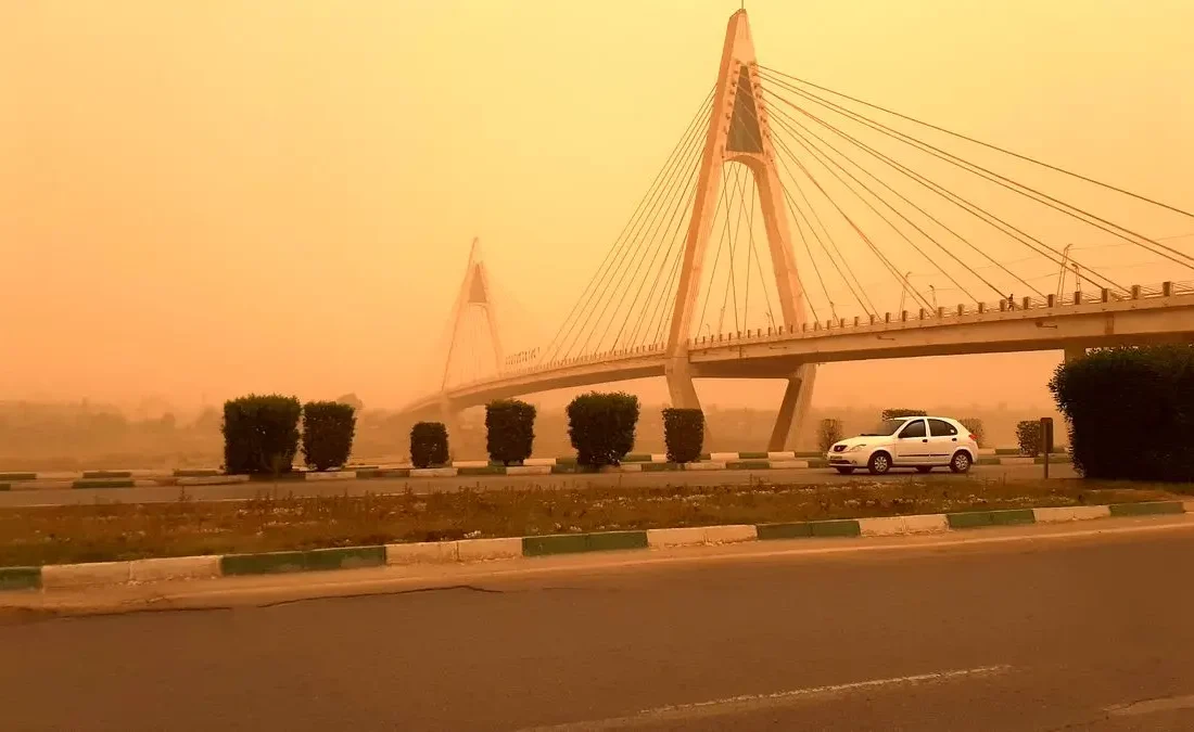 هواشناسی خوزستان در پی وقوع گردوخاک هشدار نارنجی صادر کرد