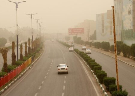 هوای پنج شهر خوزستان در وضعیت قرمز