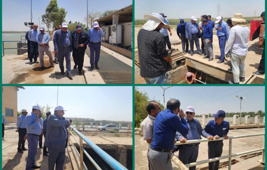 بازدید مدیرعامل شرکت توسعه نیشکر از مزارع و ایستگاههای پمپاژ آب در کشت و صنعتهای جنوبی / روند عملیات «داشت» نیشکر در سال زراعی جاری بررسی شد
