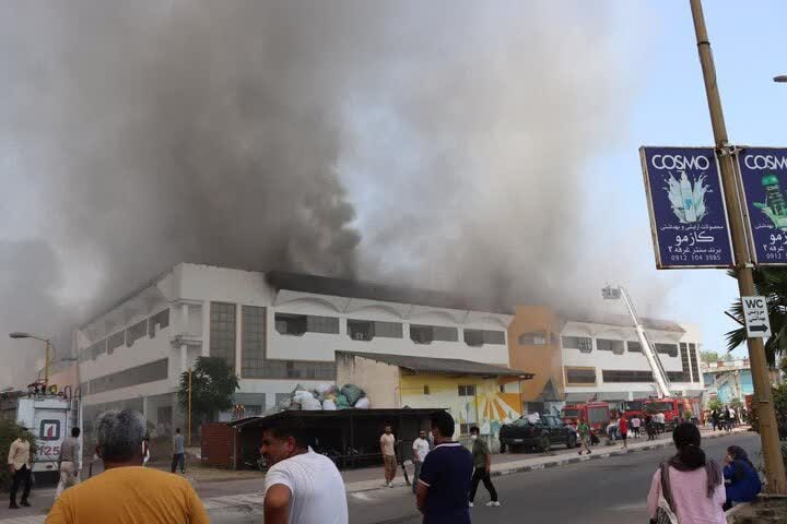 تعداد مصدومان آتشسوزی مجتمع ونوس انزلی به ۴۶ نفر رسید