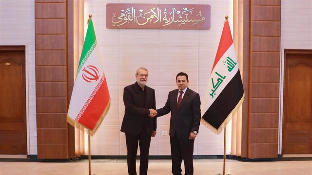 الاعرجی در دیدار با لاریجانی: بغداد از هرگونه نقض امنیتی با هدف تجاوز به کشورهای همسایه جلوگیری میکند