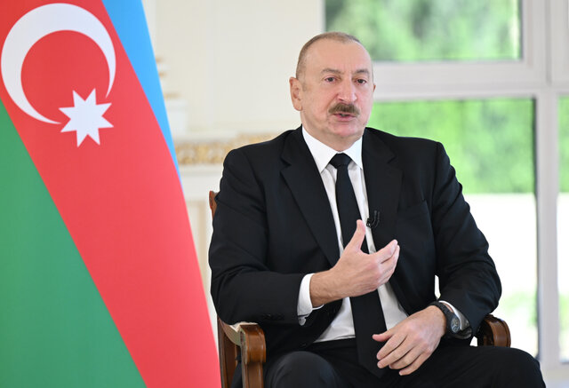 علیاف: کریدور زنگزور به هیچ وجه تهدیدی برای ایران نیست