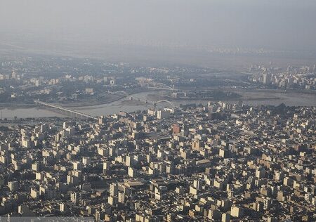 آلودگی هوا در ۱۱ شهر خوزستان/ ۸ شهر در وضعیت «قرمز»