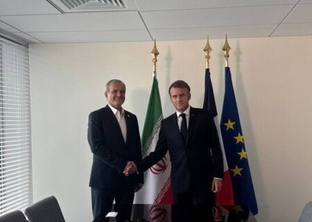 پزشکیان و مکرون دیدار کردند