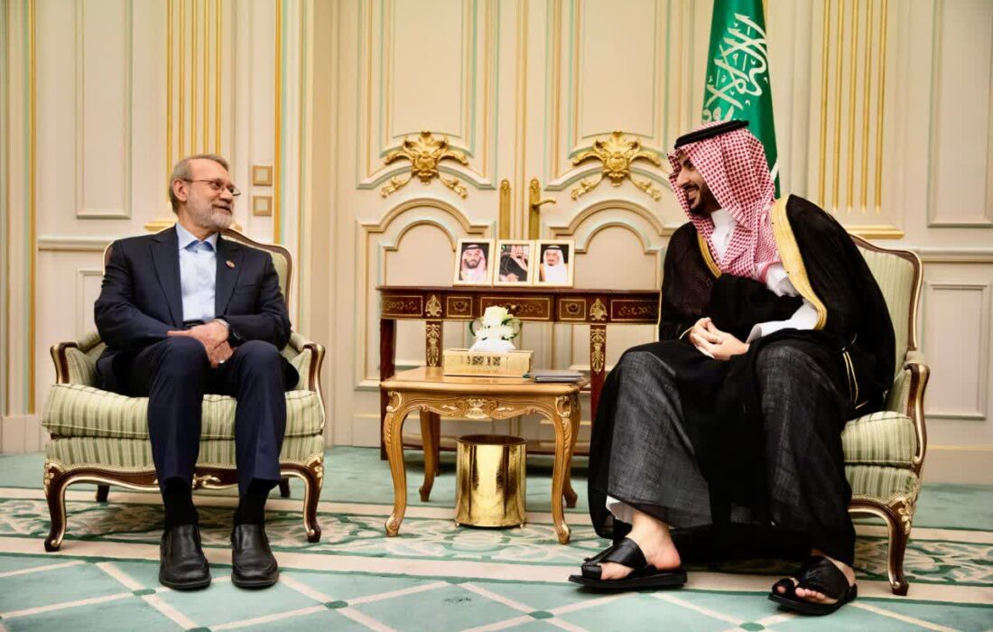 دیدار لاریجانی با بن سلمان و وزیر دفاع سعودی