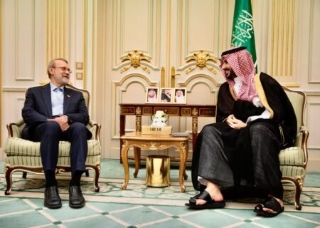 دیدار لاریجانی با بن سلمان و وزیر دفاع سعودی