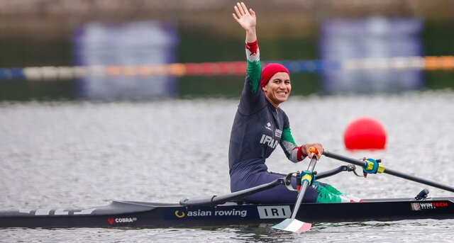 قهرمانی دختر المپیکی در رویینگ قهرمانی آسیا