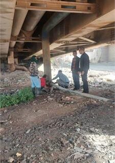 اصلاح خط خروجی فاضلاب در سلیچ شرقی آبادان و بازگشت به مدار بهره‌برداری