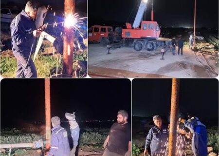 با نصب الکتروموتور شناور انجام شد؛ رفع قطعی آب ۹۰۰ خانوار بخش تشان