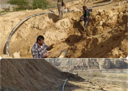 رفع افت فشار آب 300 خانوار روستایی بهبهان با اصلاح خط انتقال