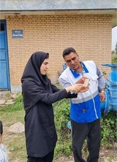 نظارت مستمر کارشناس کیفی محیط بر کیفیت تأسیسات آبرسانی خلیفه حیدر و زبیددبات آبفاشهرستان کرخه