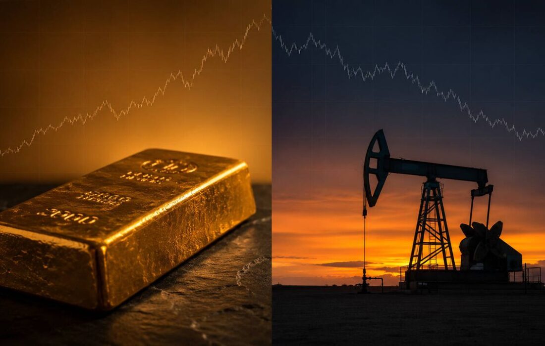 سایه توافق بر بازارها؛ سقوط نفت، خیز طلا ۲۶ خرداد ۱۴۰۵، ۹:۴۰